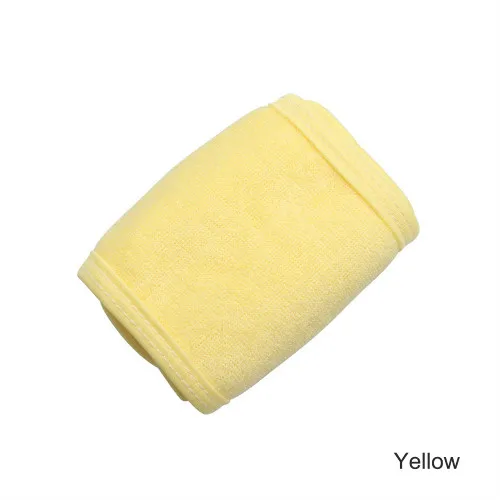 Yellow Наращивание ресниц спа для лица повязка на голову макияж обертывание головы махровое бандана стрейч полотенце с волшебной лентой лента для волос для нанесения макияжа - Цвет: Yellow