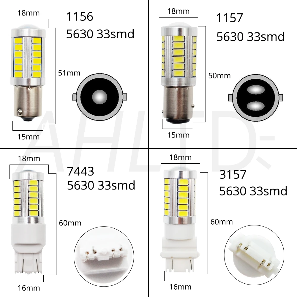 2 шт. 33SMD 5730 1156 BA15s P21W светодиодный белый красный желтый автомобильный светильник поворотного тормоза светильник задний фонарь светодиодный авто задние лампы обратной R5w