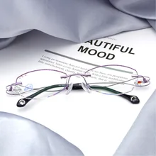 Новые анти-Голубые светлые Обесцвечивающие очки бескаркасные алмазные режущие женские модели