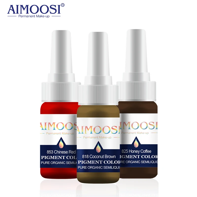 

3pcs Organic Milky Pigment Eyebrow Microblading Tattoo Ink nano Permanent Makeup Pigment