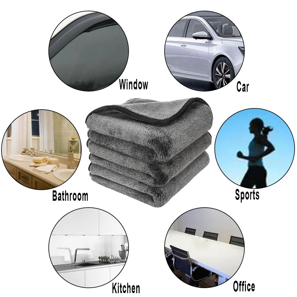 car polishing wax Car Wash Towels 1200GSM Car Detailing Microfiber Towel Drying Cleaning Rags Washing Cloth For Auto Tire Cleaning Car Care Cloth best ways to clean car seats