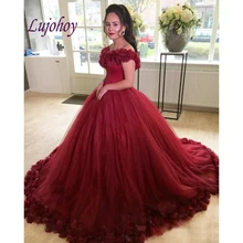 Бордовые платья Quinceanera бальное платье Принцесса венецианский маскарад размера плюс 15 лет шестнадцать и фуршетов великолепные сладкий 16 платье для выпускного вечера