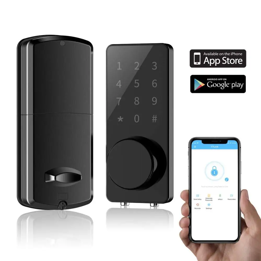 

Smart Lock Keyless Entry Door Lock Deadbolt Digital Electronic Bluetooth Door Lock with Keypad Auto Lock for Home
