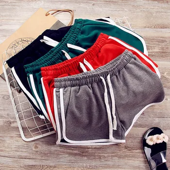 

Sports Shorts Summer 2020 New Elastic Drawstring Patchwork Soft Women Shorts for Girls Female Lady Casual Slim Hot Short Pants