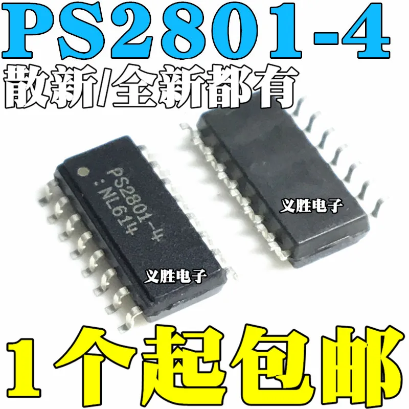 10 pçs/lote PS2801-4 PS2801C-4 SOP16 | Электронные компоненты и принадлежности