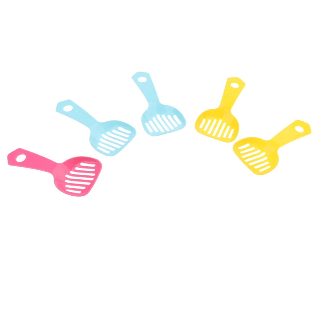 5x Hamster Gerbille Poop Scooper Poo Shovel Bath Sand Clean Shovel 10x4.5cm Easy to Clean
