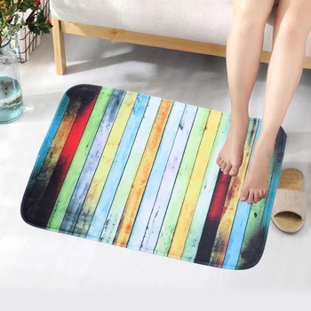 

Non-slip Door Mat Colorful Mat Modern Doormat for Kitchen Living Room Hallway Bathroom 40x60cm (Color Stripe)