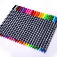 24PCS/Set Color 0.4 mm Fiber Marker Pen FinelinersMarkers Sketch Drawing Art Painting Professional Felt Tip Fine Pen
