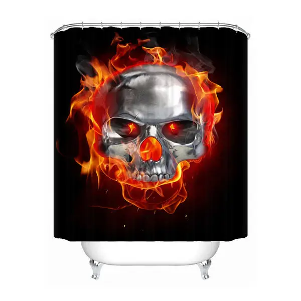 Shower Curtain Пользовательский классный пиратский череп винтажный Душ Ванна занавес Mildewproof водонепроницаемый полиэстер различных размеров#0421-21-11 - Цвет: Shower Curtain