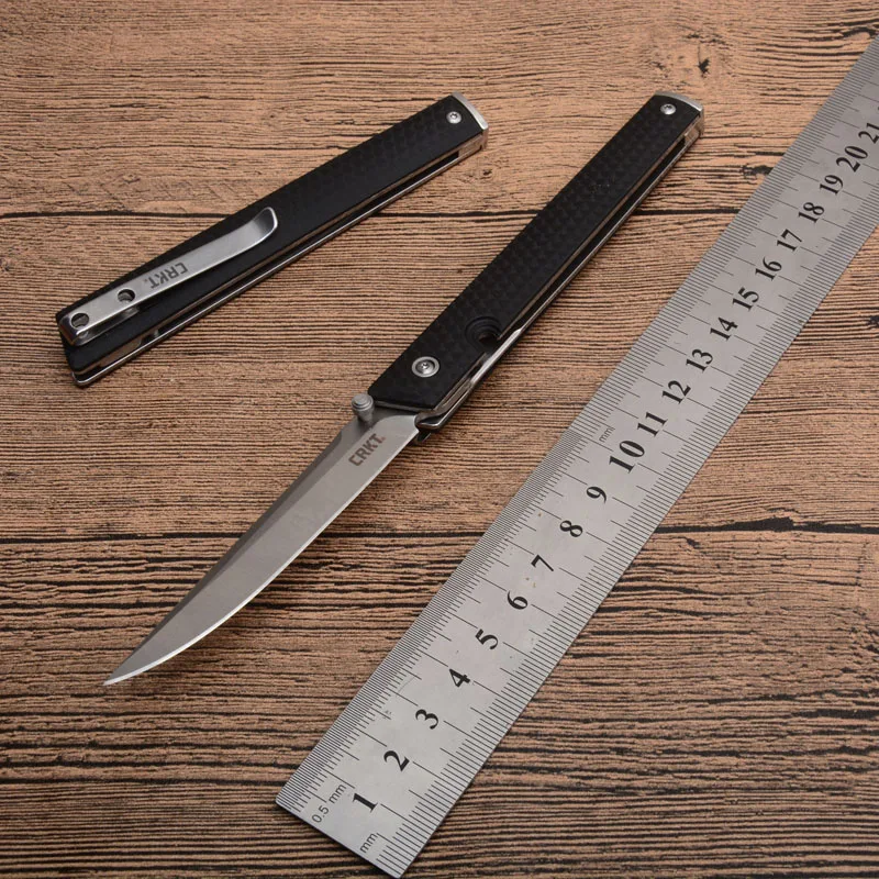 CR7096 Складной Карманный Походный охотничий нож 8cr13mov лезвие G10 ручка тактические ножи для выживания фрукты EDC инструменты