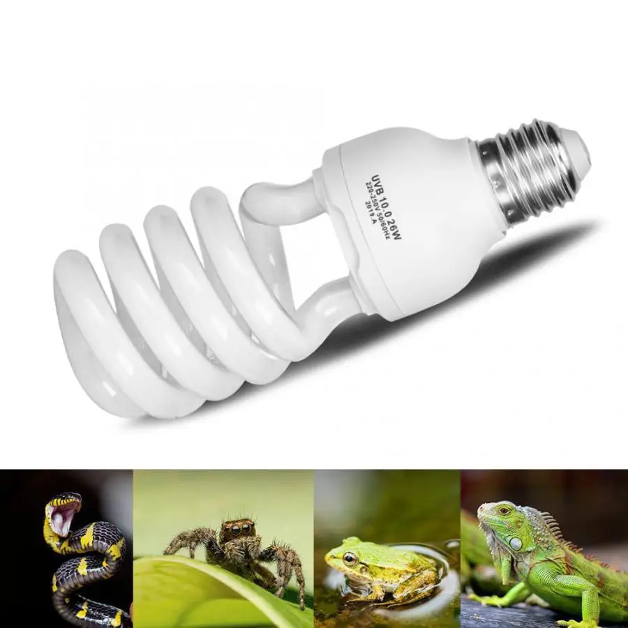 

Habitat Lighting E27 26W Desert Reptile Terrarium Bulb UVB Calcium Ultraviolet Lamp 220-250V 10.0 Heating Lamp