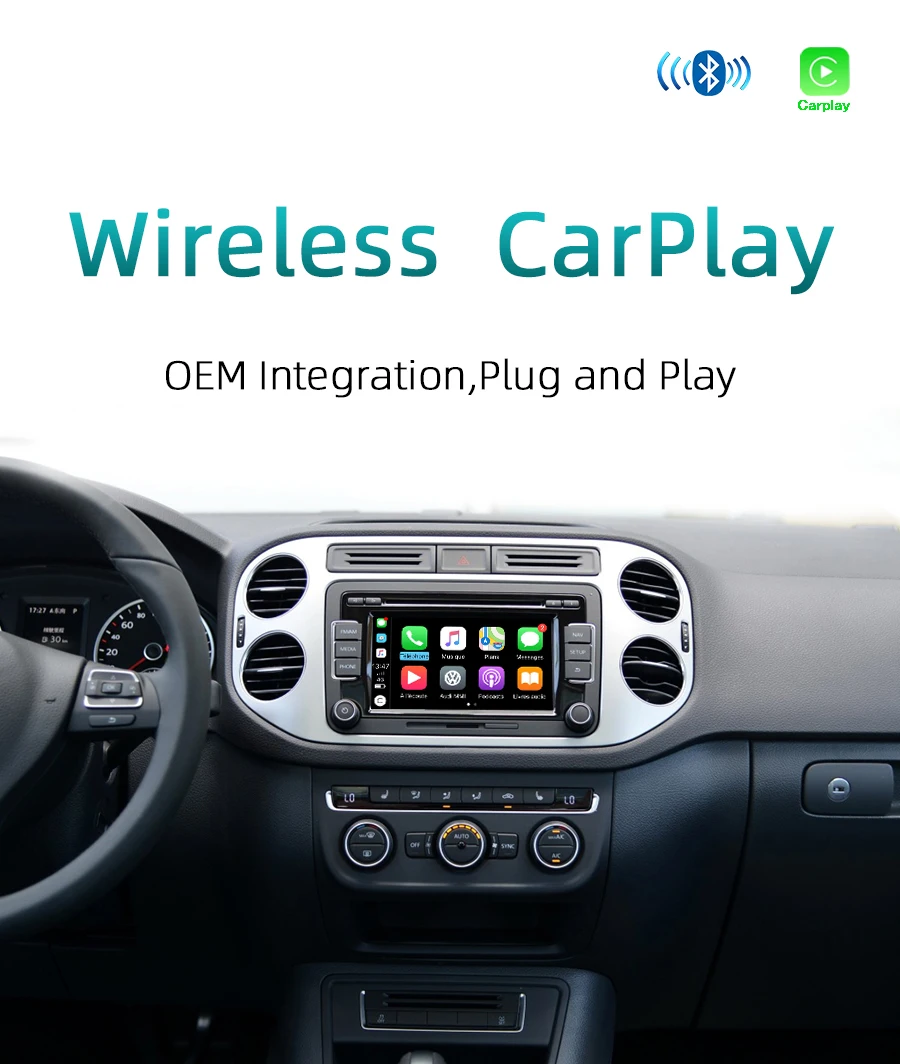 Wireless Apple Carplay For Volkswagen Tiguan 20152019 Upgra carplay