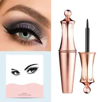 

Magnetic Liquid Eyeliner & Magnetic False Eyelashes Lasting Set Waterproof Eyelashes Sets Eyeliner & Tweezer Makup False Lo B8M2