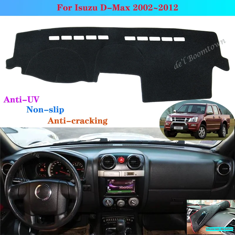 Чехол для приборной панели автомобиля коврик Isuzu D-Max LUV Texas Rodeo KB LB Canyon 2002 ~ 2012