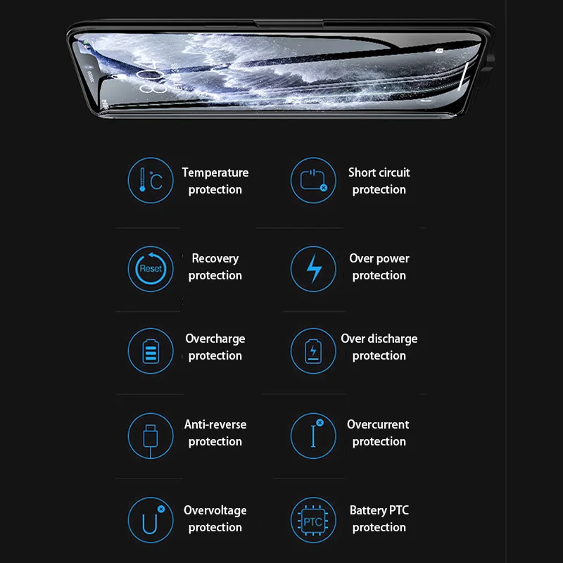 5500/6000 мАч чехол для зарядного устройства для iPhone 11 X XR XS Max внешний аккумулятор чехол для зарядки для iPhone 11 Pro Max чехол для аккумулятора