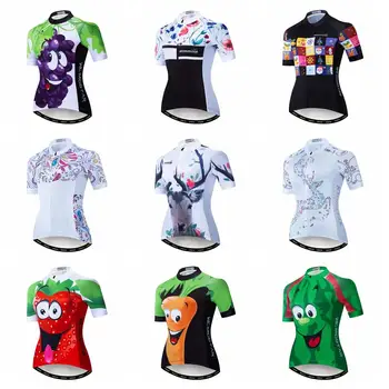 

2020 Cycling jersey Women Bike jersey MTB Top Ropa Ciclismo maillot racing Road Mountainbicycle downhill shirt summer white red