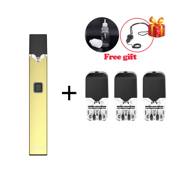 OVNS W02 комплект ZORRO Pod Vape 250 мАч батарея Vape ручка 0,7 мл керамическая катушка Pod картридж комплект электронной сигареты VS W01 комплект для JUUL - Цвет: gold with 3 pods