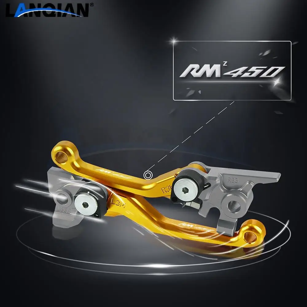

Motorcycle Dirt Pit Bike Motocross Pivot Brake Clutch Levers For Suzuki RMZ450 RMZ450 2005-2018 2012 2013 2014 2015 2016 2017
