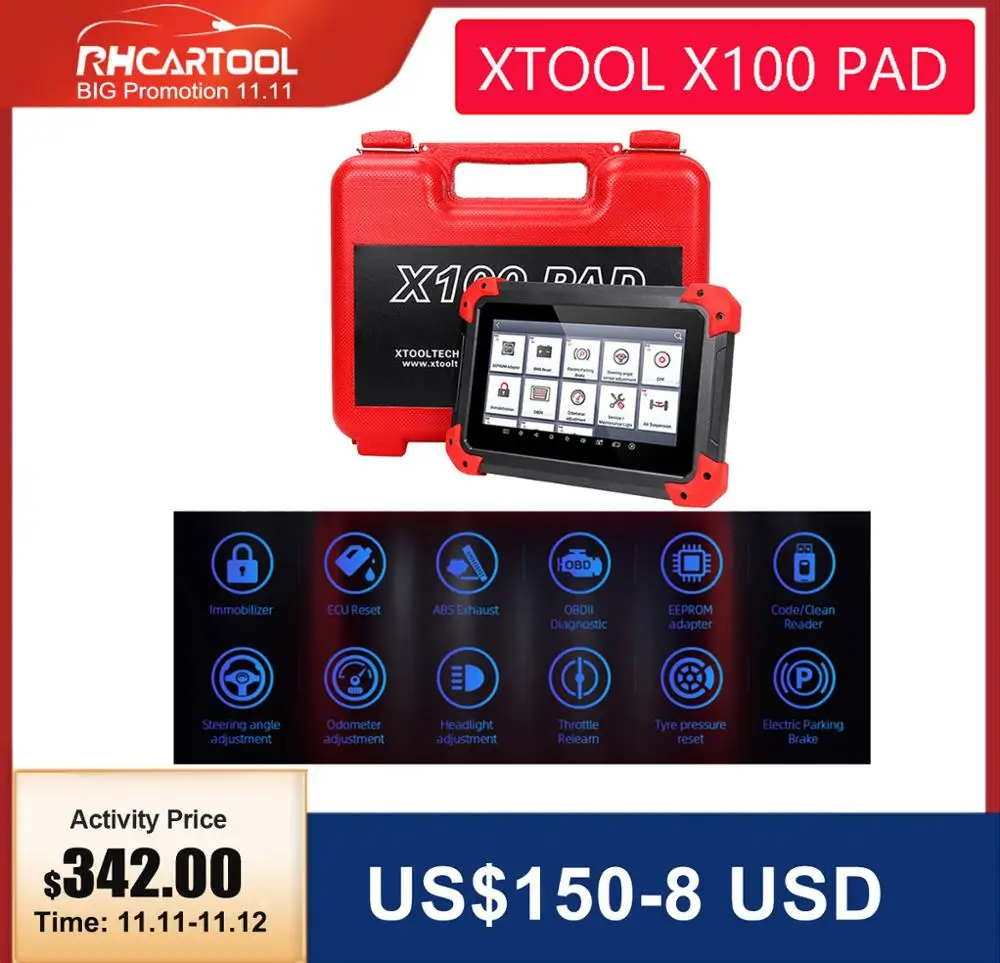 £329.41 Obd2 100 Original Xtool X100 Pad X 100 Auto Car