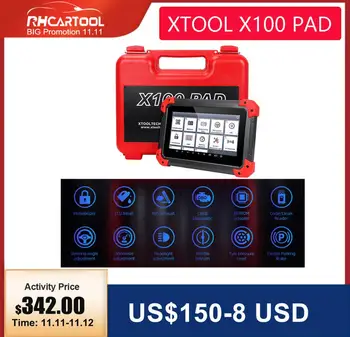 

OBD2 100% Original XTOOL X100 PAD X 100 Auto Car Key Programmer With Oil Rest Tool And Odometer Adjustment X-100 PAD