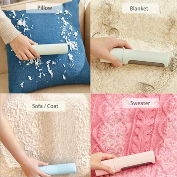 

New Reusable Hair Removal Brush Pet Hair Sticky Brush Mini Rotary Wool Lint Dust Sticky Clothes Cleaner Lint Sticking Roller