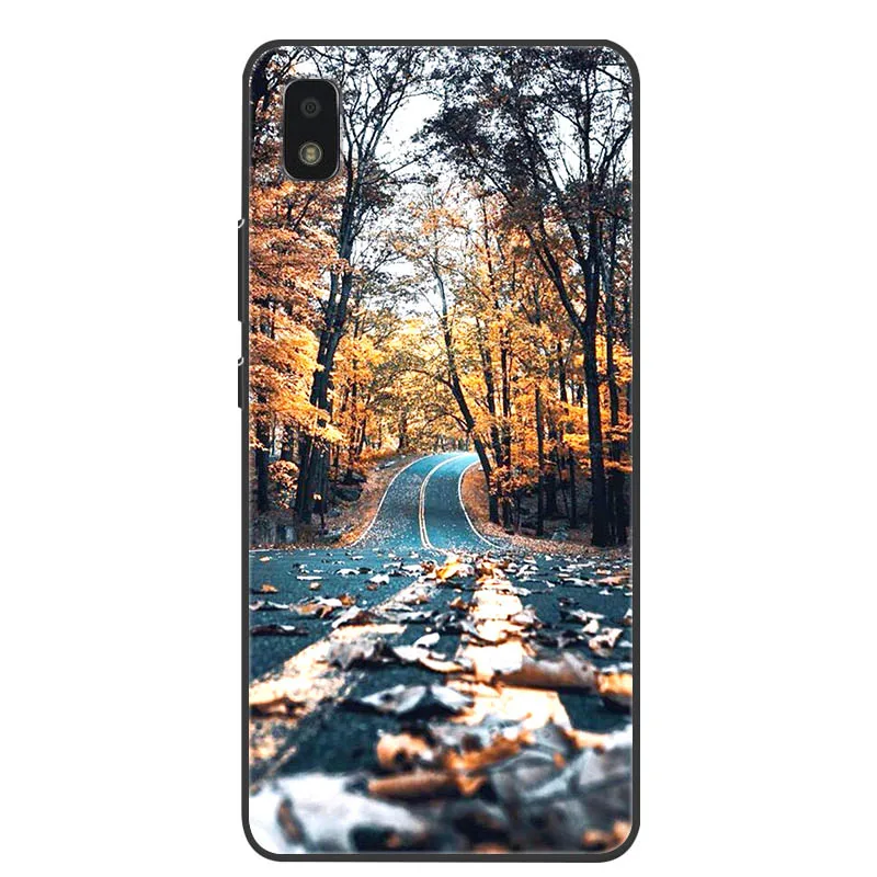 Black Soft Silicon TPU Phone Cover with Cat Design - Compatible with Sharp Aquos Wish Phones