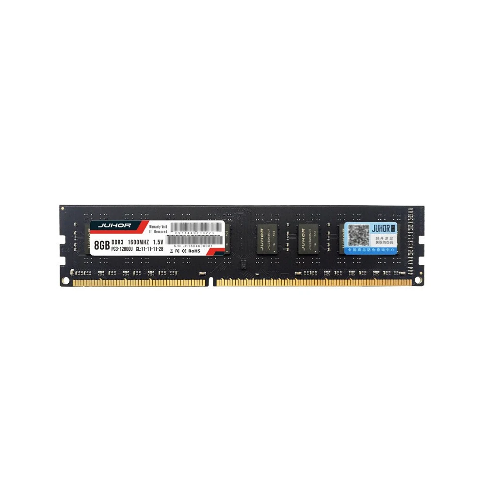 JUHOR DDR3, 4 ГБ, 8 ГБ, 1600 МГц, 1,5 в, настольный ПК, банк памяти, оперативная память, низкая мощность, 240pin, для всех настольных компьютеров AMD, Intel