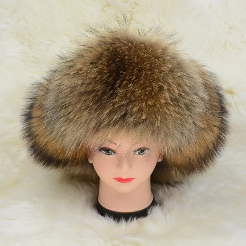 

Genuine Fox Fur Caps Russian Style Winter Hats Unisex Earflap Warm Hat With Genuine Leather Genuine Real Fox Fur Cap