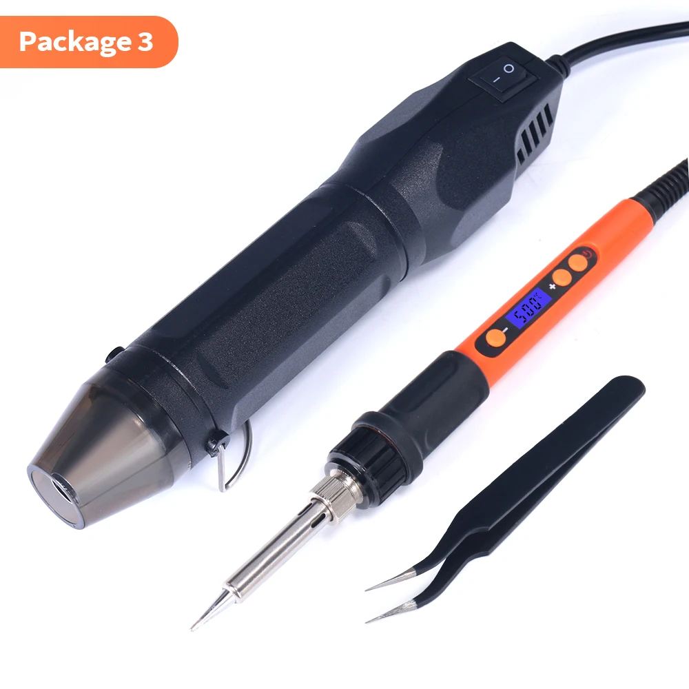 Silverflo 8858-II 220V DIY Using Heat Gun Electric Power Tool 140W Hot Air Gun with Supporting Seat Shrink Plastic Soldering soldering irons & stations Welding Equipment