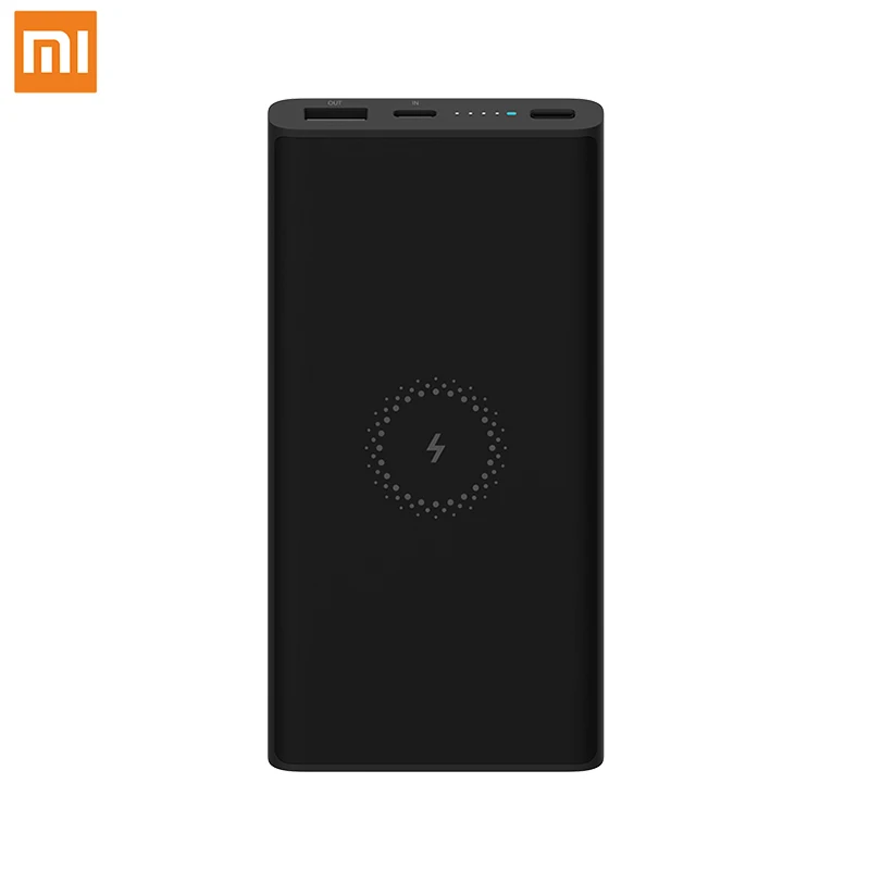 Black Xiaomi беспроводной внешний аккумулятор 10000 мАч 10 Вт Выход двухсторонняя Быстрая зарядка Молодежная версия Qi беспроводной Быстрый зарядный внешний аккумулятор - Цвет: Black
