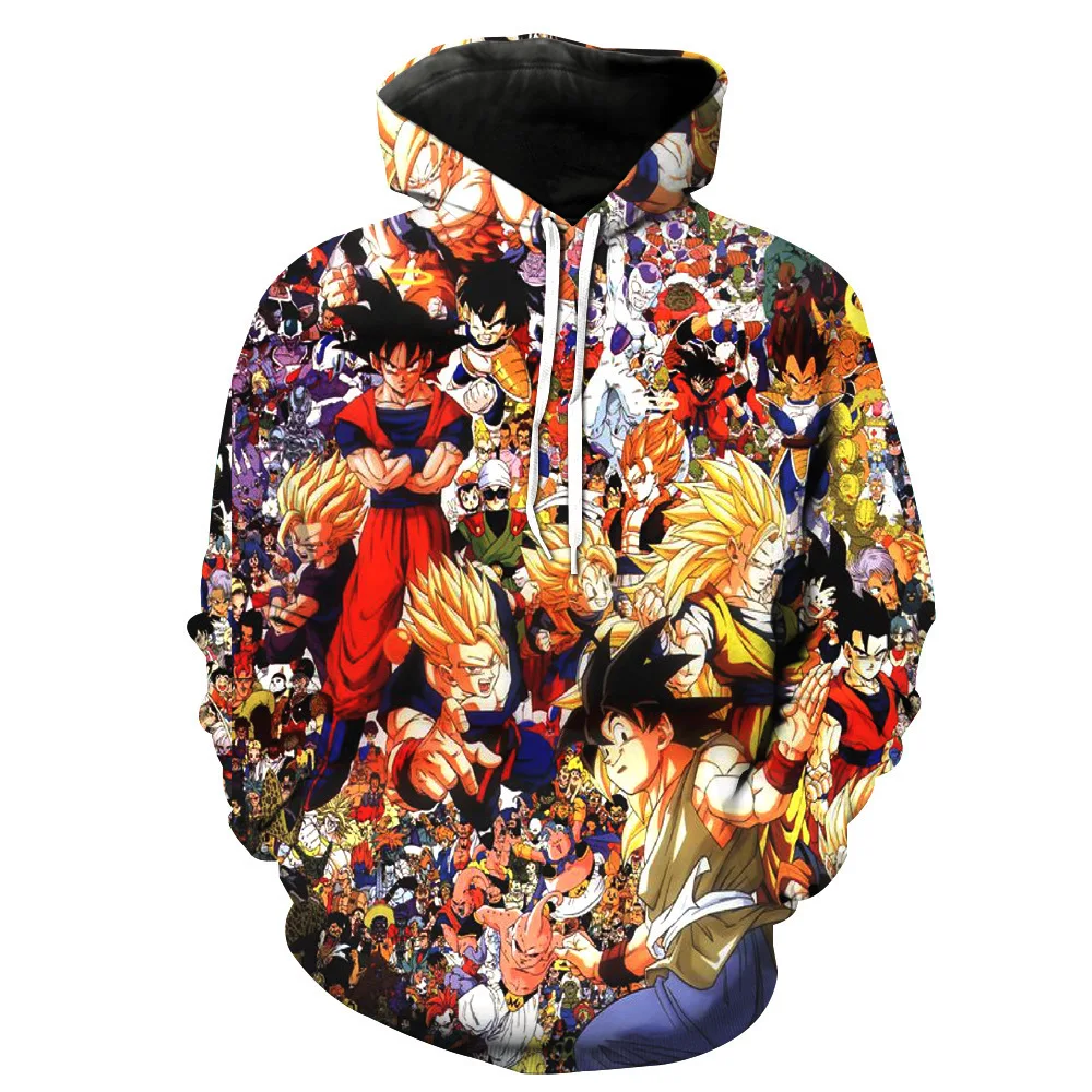 Sondirane 2019 аниме мультфильм Dragon Ball Z Goku 3D Принт толстовки с длинным рукавом пуловер