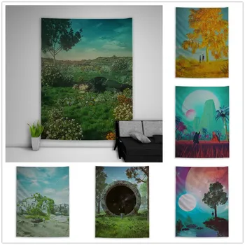 

Punk Fantasy Trippy Hippie Tapestry Art Wall Hanging Sofa Table Bed Cover Home Decor Dorm Gift