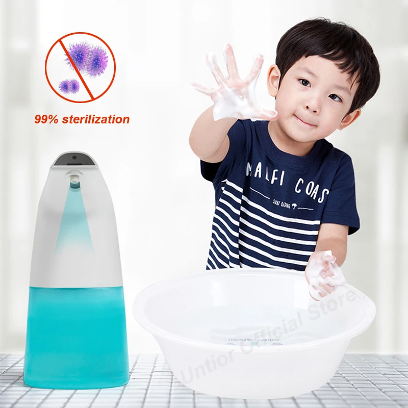 

UNTIOR Touchless Bathroom Dispenser Smart Sensor Liquid Soap Dispenser for Kitchen Bathroom Hand Free Automatic Soap Dispenser