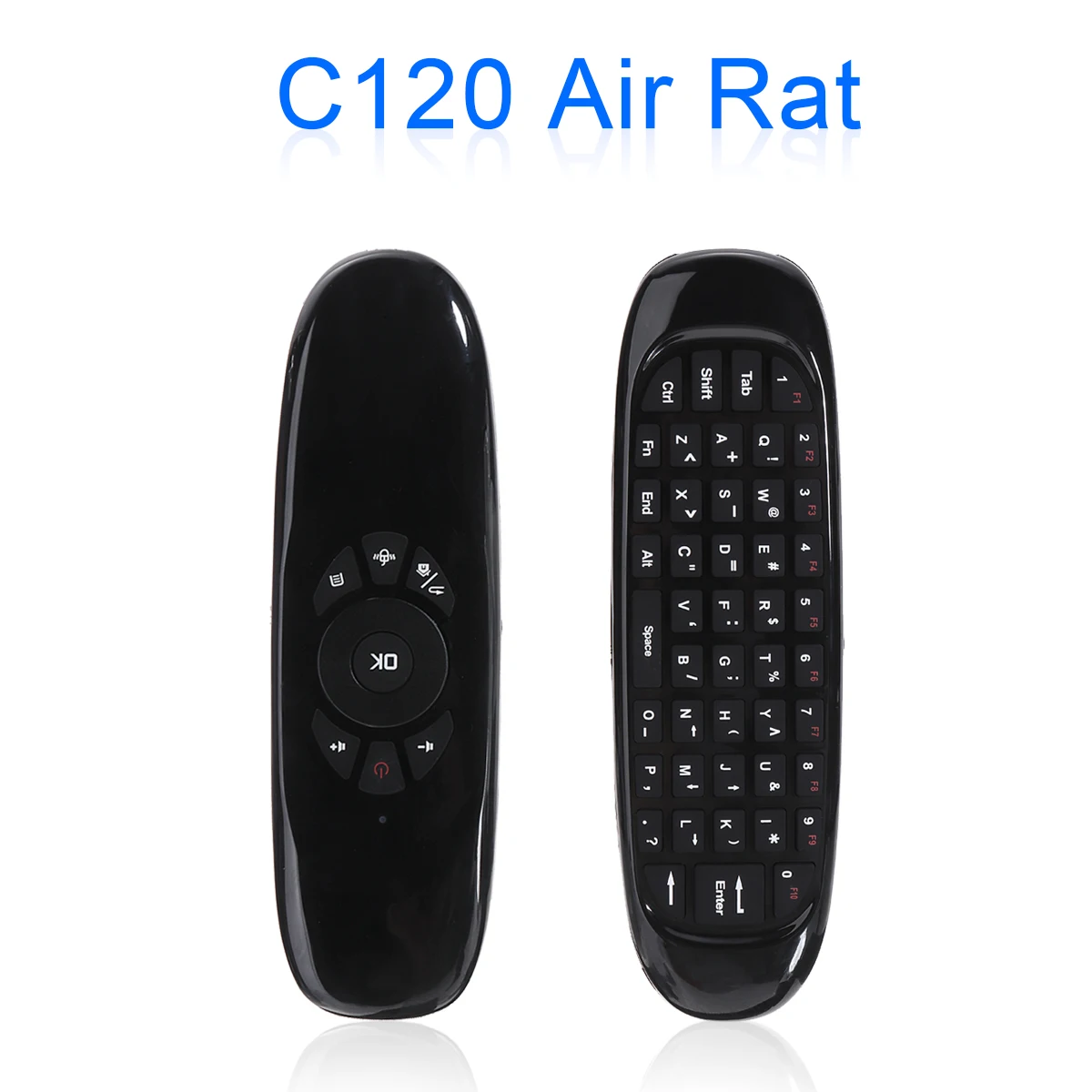 Для Smart TV Mini PC 1 шт. c120 2 4G Беспроводная Двусторонняя мультимедийная клавиатура