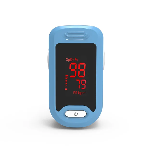 Медицинский пальцевой Пульсоксиметр кислорода в крови кислородный пульсометр цифровой OLED Oximetro монитор здоровья Oximetro - Цвет: Blue