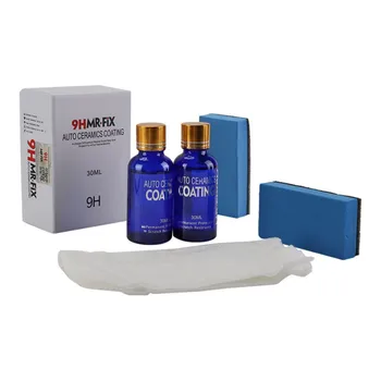 

2pcs/set Car9H Superhydrophobic Coating Auto Ceramic Crystal Plating Polish Nano Glass Coat Anti-Scratch Polish Liquid