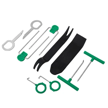 

10pcs Plastic Plastic Auto Car Radio Panel Interior Door Clip Panel Trim Dashboard Removal Opening Car Repair Tool Kit