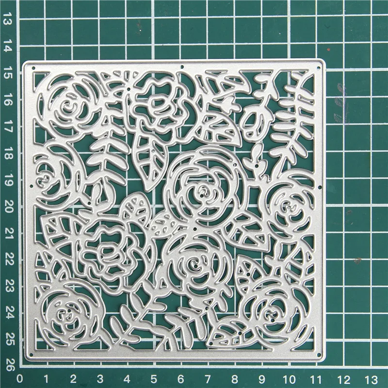 

Naifumodo Rose Blossom Frame Metal Cutting Dies Stencils for DIY Scrapbooking Photo Album Decorative Embossing Crafts Dies