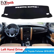Накладка на приборную панель автомобиля для Toyota Fortuner-, коврик для приборной панели, Солнцезащитный коврик, коврик, анти-УФ, нескользящий, авто стиль, 1 шт