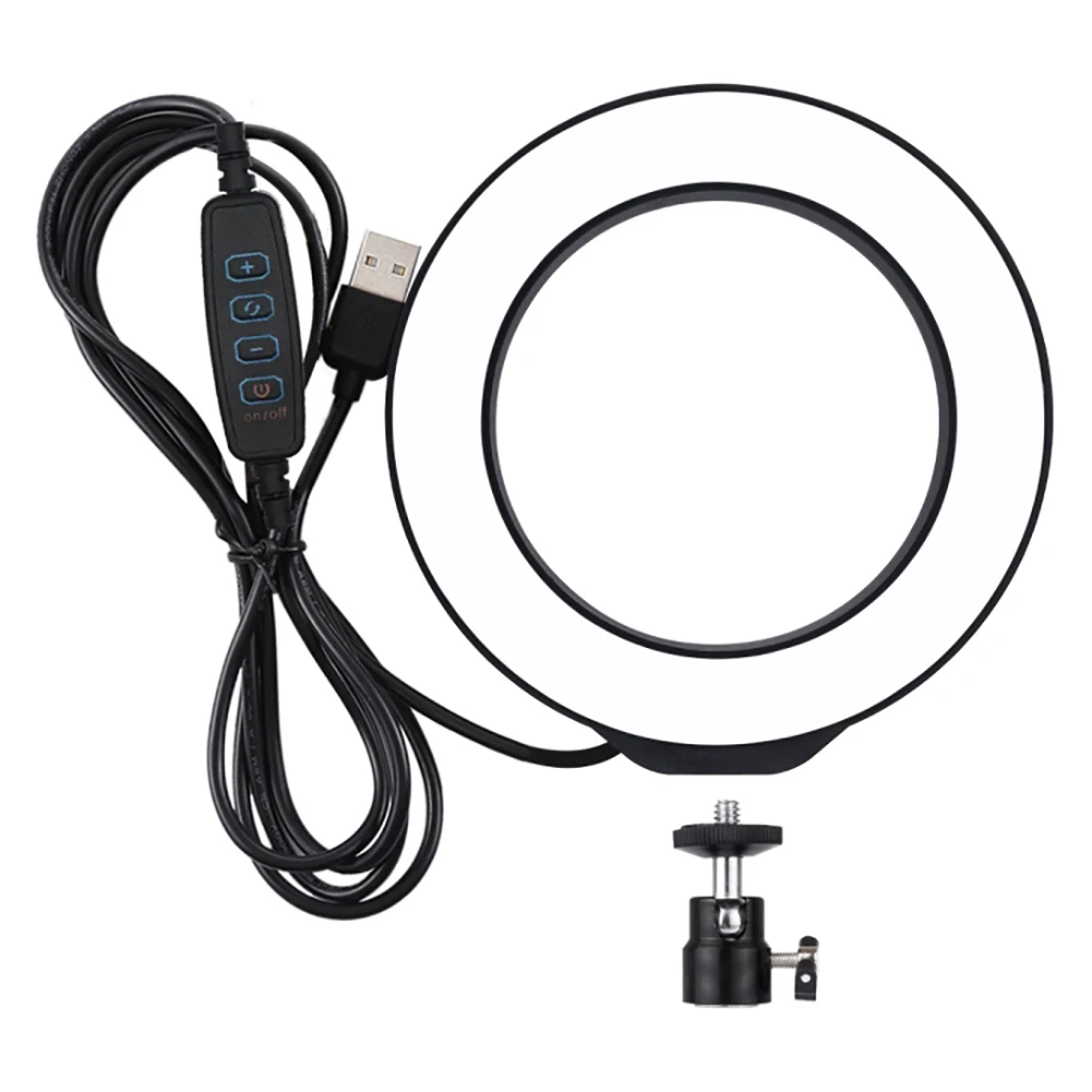 

Makeup/Photography Ring Dimmable LED Studio Camera Ring Light Photo Phone Video Light Lamp Ring Table Fill Light For YouTube