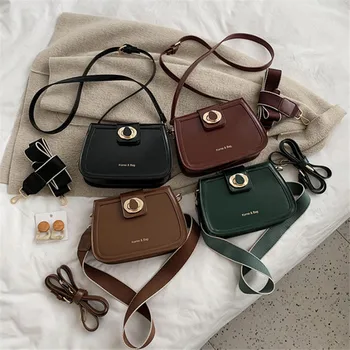 

women's bag for woman Brand original design 2020 New Design Catch, Wide Shoulder Strap, Shoulder Messenger Bag, Square Bag