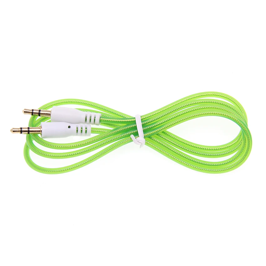 Audio Cable 1m 3 5mm Jack Aux Headphone Cord Male to Male Speaker Wire Line For Car Phone MP3 4 PC Tablet