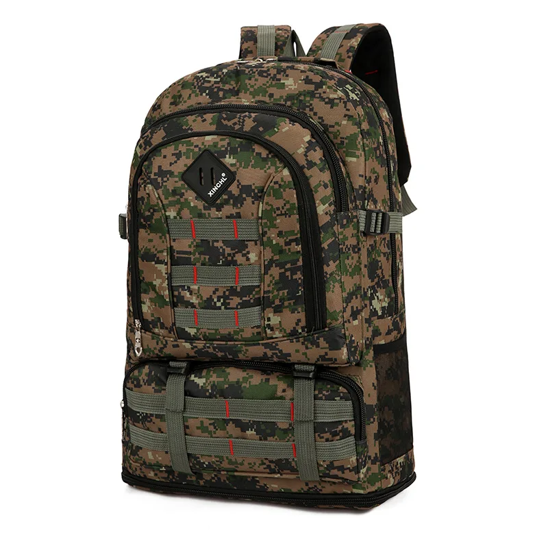 

Factory direct men's camouflage mountaineering bag sports travel backpack large-capacity outdoor hiking fitness bag woman