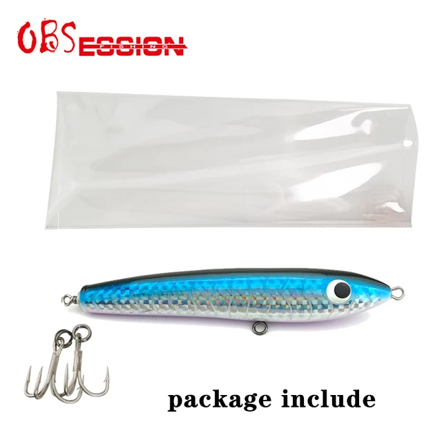 65g90g120g140g Trolling Wood Stickbait Pencil Popper Tuna Boat Fishing Lure Topwater Long Casting Wobbler Carp Artificial Leurre H