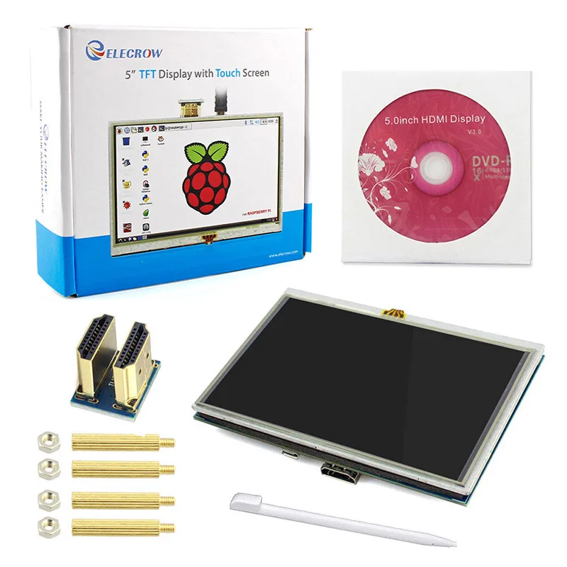 Elecrow ЖК дисплей 5 дюймов Raspberry Pi 3 сенсорный экран HDMI 800x480 "монитор TFT с сенсорной