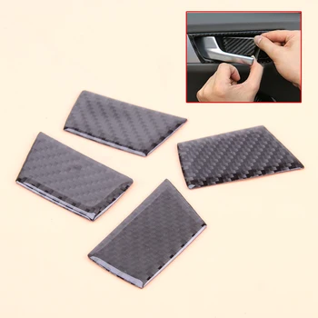 

4Pcs Carbon Fiber Interior Auto Door Handle Bowl Cover Set Fit For Audi A4 B8 Q5 A5 2010 2011 2012 2013 2014 2015