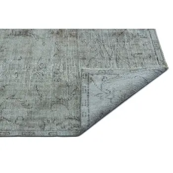 

Handmade Gray Vintage Overdyed Turkish Area Rug 166x274 Cm-5'5''X8'12''