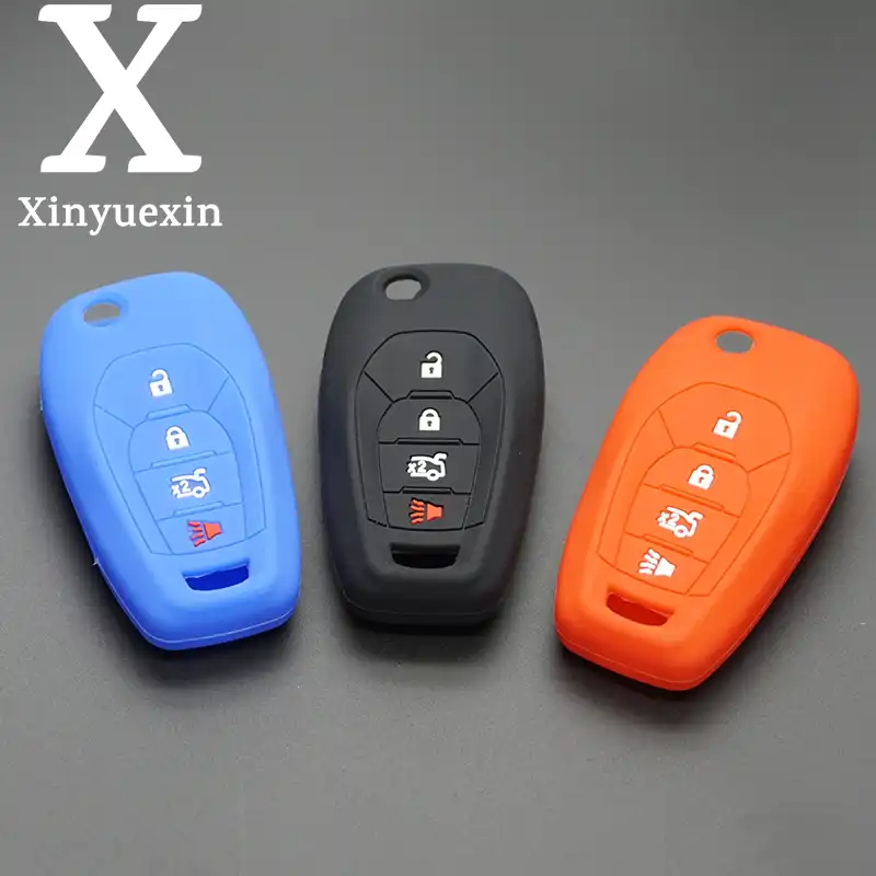 Силиконовый чехол Xinyuexin для Chevrolet Spin с кобальтовым крестом Onyx LTZ 2012 2020 4 кнопки