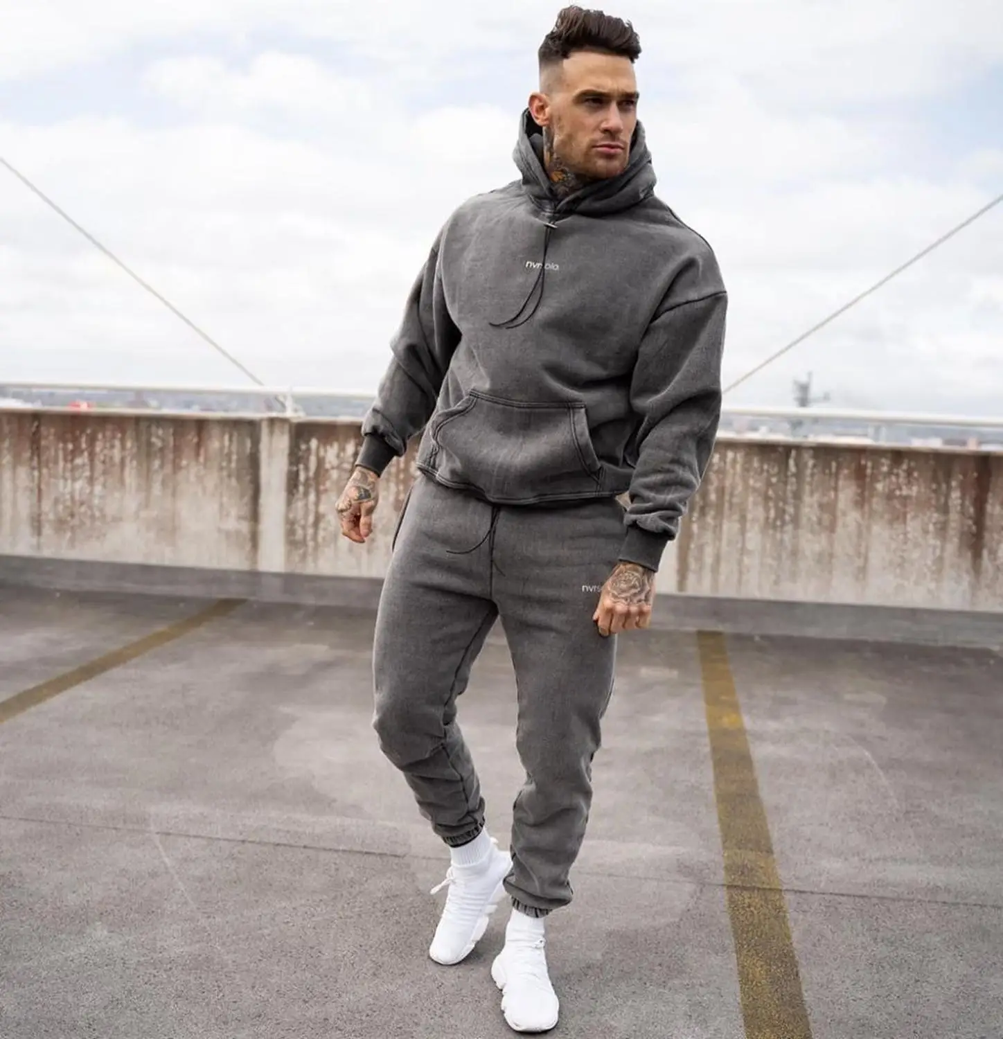Men's Hoodie Set Cotton Hoodies 