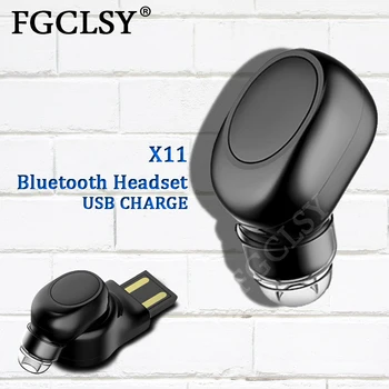 

FGCLSY Mini Wireless Blutooth earphone Stereo Hands Free Call Headset with Mic Sport Running Earbuds Earphones For iPhone 8 X